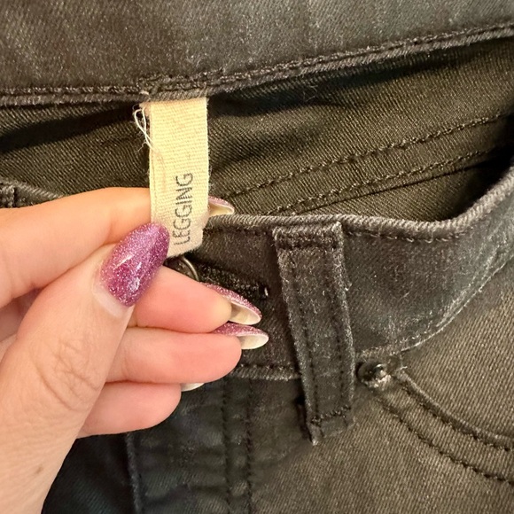 rag & bone Women's Skinny Jegging- Black Size 27 - Picture 2 of 6